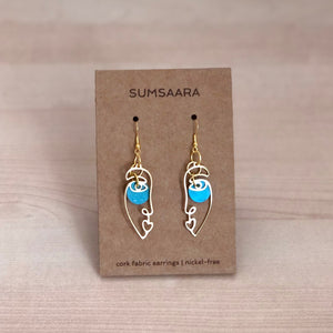 Buy Abstract Face Earrings Silver Face Earrings Face Silhouette Online in  India  Etsy